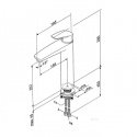 Смеситель для умывальника AM PM GEM высокий (F9092000) 127829