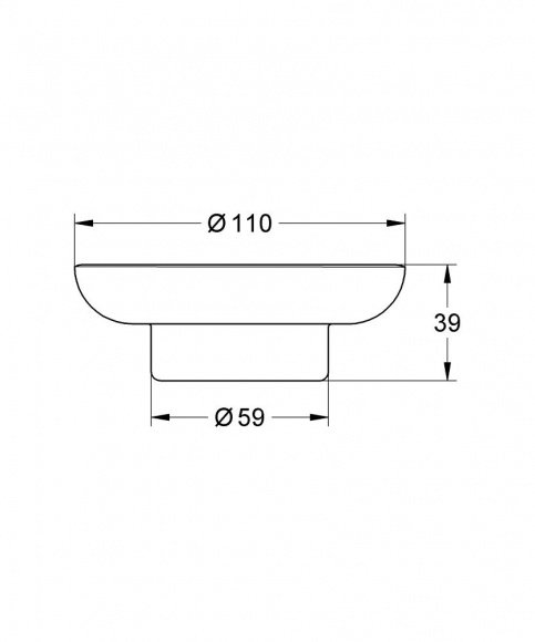 Мыльница Grohe Essentials стекло (40368000)