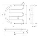 Полотенцесушитель водяной Laris Фокстрот-Арка П 600х550 (71207107) 95618