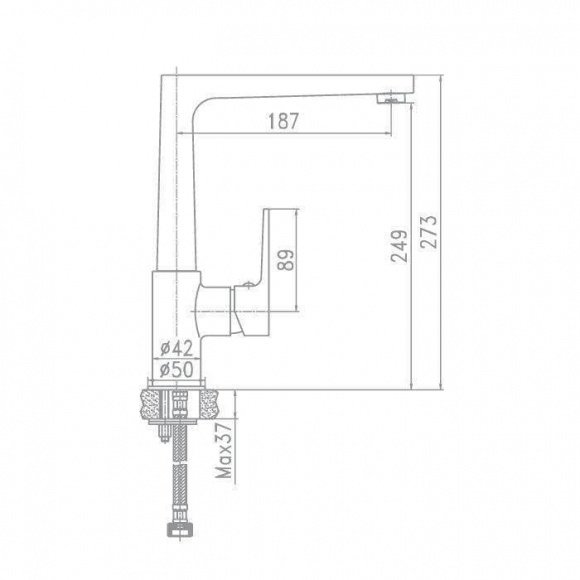 Смеситель кухонный Aqua Rodos Matteo 90895 (SC0000091)