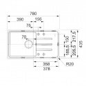 Кухонная мойка Franke BSG 611-78 оникс (114.0375.041) 38227