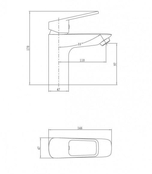 Смеситель для умывальника Aqua Rodos Boston 91363 (АР0000289)