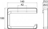 Держатель для туалетной бумаги Emco Trend без крышки (0200 001 04) 194510