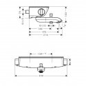 Смеситель для ванны Hansgrohe Ecostat Select термостатический (13141400) 156994