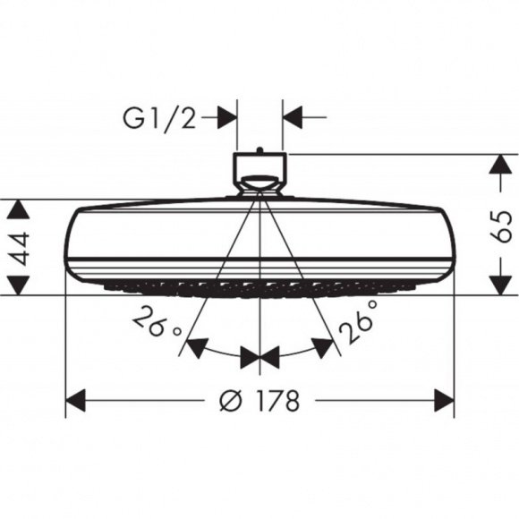 Верхний душ Hansgrohe Crometta 160 LowPressure (26576000)