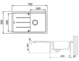 Кухонная мойка Franke BFG 611-78 шторм (114.0324.093) 38078