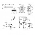 Душевая система Grohe скрытого монтажа (346234) 131792