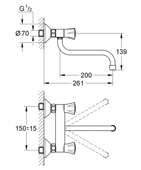 Смеситель кухонный Grohe Costa L (31187001)