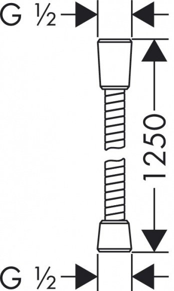 Душевой шланг Hansgrohe Sensoflex 1.25 м (28132000)