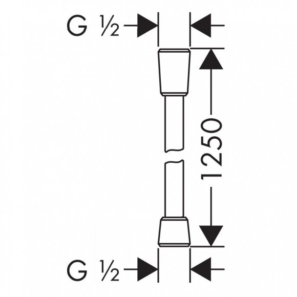 Душевой шланг Hansgrohe Comfortflex 1.60 м (28168000)