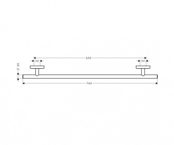 Полотенцедержатель Hansgrohe PuraVida 60 см (41506000)