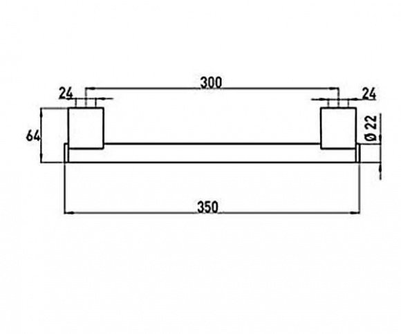 Полотенцедержатель Emco System 02 35 см (3570 001 30)