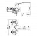 Смеситель для ванны Aqua Rodos Imperial 91389 A (АР0001052) 121093