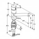 Смеситель кухонный Kludi Scope излив 200 мм (339389675) 52249