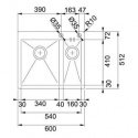 Кухонная мойка Franke PPX 260 TL полированная (127.0198.354) 1512