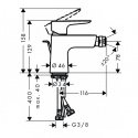 Смеситель для биде Hansgrohe Talis E (71720670) 156339