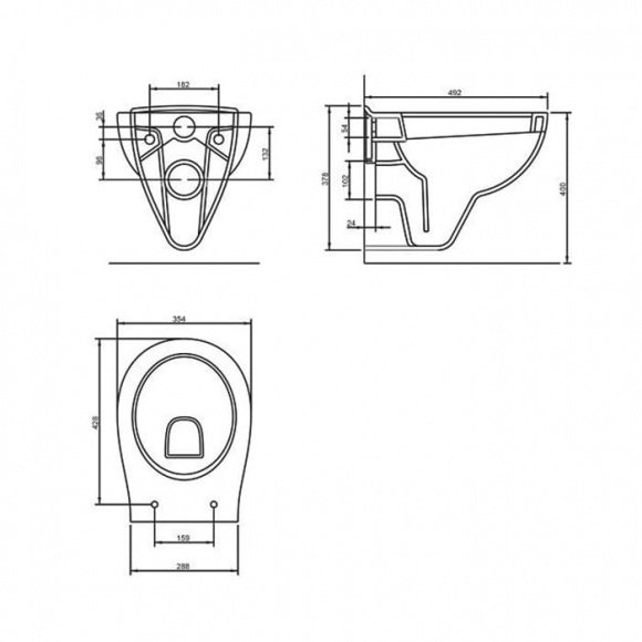 Комплект инсталляция с унитазом Volle Master (141919) + Volle Fiesta Rim Soft Close (13-77-034)