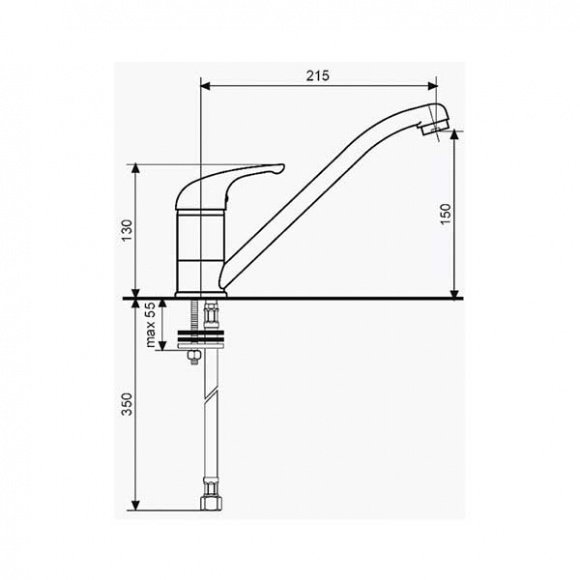 Кухонный смеситель EMMEVI GIGLIO (BC8007G)