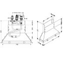 Смеситель для ванны Hansgrohe Talis E на 3 отверстия + Скрытая часть смесителя для ванны Hansgrohe на 3 отверстия 114881