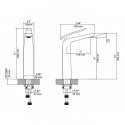 Смеситель для умывальника Kraus (FVS-1820CH) 151673