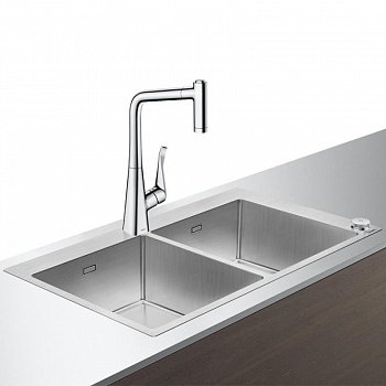 Кухонный комплект мойка со смесителем Hansgrohe C71-F765-05 (43211000) фото