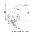 Смеситель кухонный Q-Tap Dominox CRM 272  (QTDOMCRM272) 116311