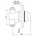 Смывное устройство для писсуара скрытого монтажа Jaquar Pressmatic (PRS-CHR-073) 138421