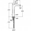 Смеситель для умывальника Roca L20 XL хром (A5A3H09C00) 48296