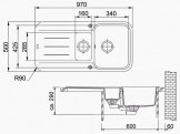 Кухонная мойка Franke PBG 651 шторм (114.0324.096) 38746