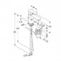 Смеситель для умывальника Kludi Objekta излив 80 мм (322330575) 47966