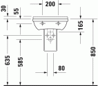 Умывальник Duravit Starck 3 45 см (0750450000) 128495