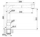 Смеситель кухонный Franke Logik Pull Out хром (115.0081.528) 51185