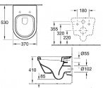 Унитаз подвесной Villeroy&Boch Omnia Architectura DirectFlush 5684RS01 + сиденье Soft Close (5684RS01) 71226