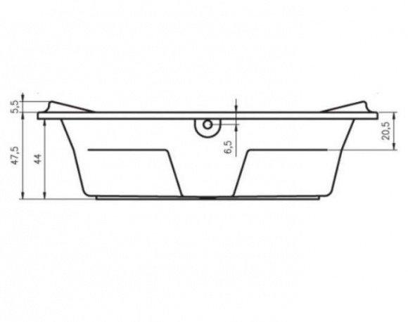 Ванна акриловая Riho Montreal 180х90 прямоугольная (BA13)