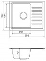 Кухонная мойка Vankor Lira LMP 02.55 Gray 140044