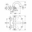 Смеситель для ванны Grohe Atrio настенный (25010000) 99315