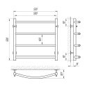 Полотенцесушитель водяной Laris Классик П5 400х500 (71207484) 94920