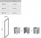 Неподвижная стенка Ravak Blix 90 см BLPS-90 белый+transparent 178018