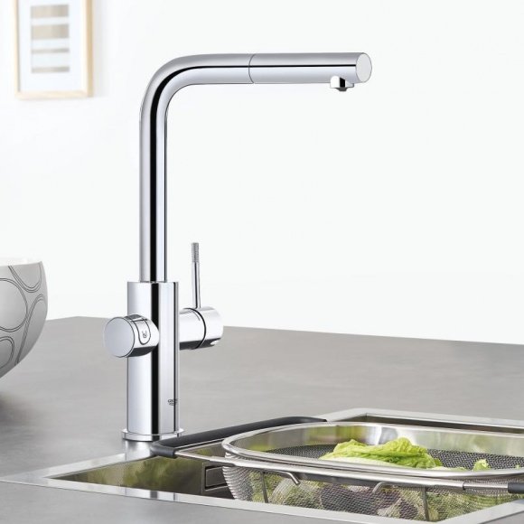 Смеситель кухонный Grohe Blue Home с ситемой фильтрации (31539000)