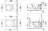 Унитаз подвесной Duravit Darling New горизонтальный выпуск (2544090000) 121883