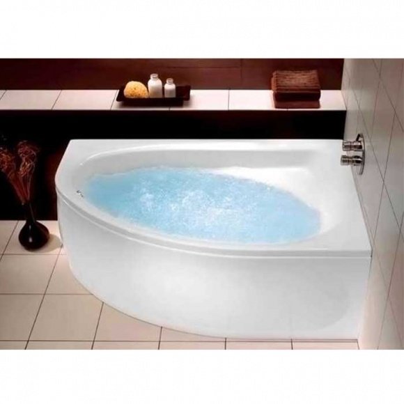 Ванна акриловая Kolo Spring 160х100 асимметричная правая + ножки + сифон (XWA306000G)