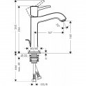 Смеситель для умывальника Hansgrohe Metropol Classic (31302000) 154578