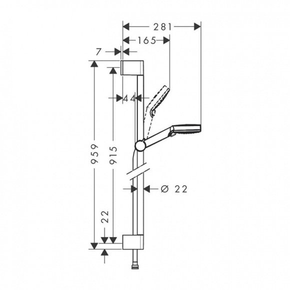 Душевой набор Hansgrohe Crometta Vario (26538400)