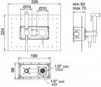 Смеситель для биде Bianchi Kubik (INDKBK222000CRM) 114989