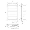 Полотенцесушитель электрический Laris Еврофлеш П6 450х600 подключение справа (73207383) 95633
