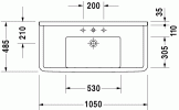 Умывальник Duravit Starck 3 105 см (0304100000) 128643