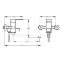 Смеситель для ванны Potato P2206 (POTP2206) 113838