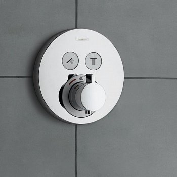 Наружная часть смесителя для душа Hansgrohe Shower Select S с термостатом (15743000) фото