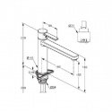 Смеситель кухонный Kludi Zenta нержавеющая сталь (389739675) 52301