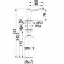 Дозатор для жидких моющих средств Franke SDR Сталь-Оптик 300 мл (119.0155.993) 18214